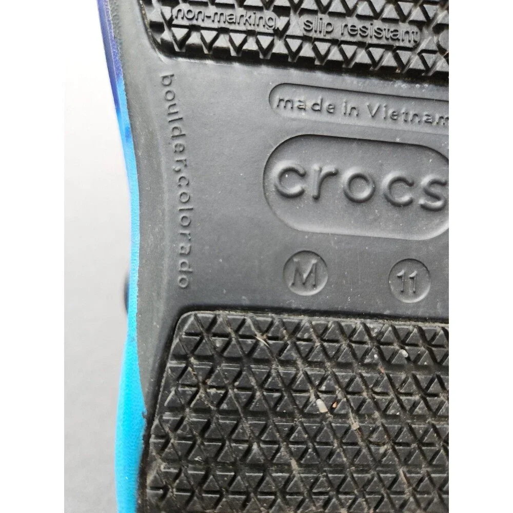 Crocs Bistro Clogs Mens 11 Tie Dye Groovy Non Slip Pride Work  Shoe Restaurant